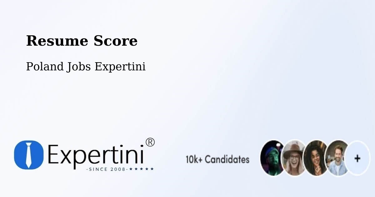 Resume Score & Job Description Match Tool – Teresin - Poland Jobs Expertini